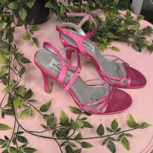 Dazzling Pink Strappy Heels